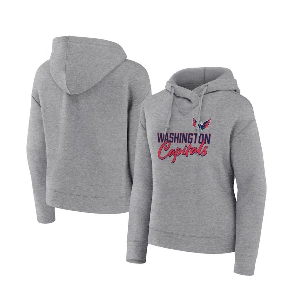 Women's‎ XL Washington Capitals Hockey Script Pullover HoodieSweatshirt NHL